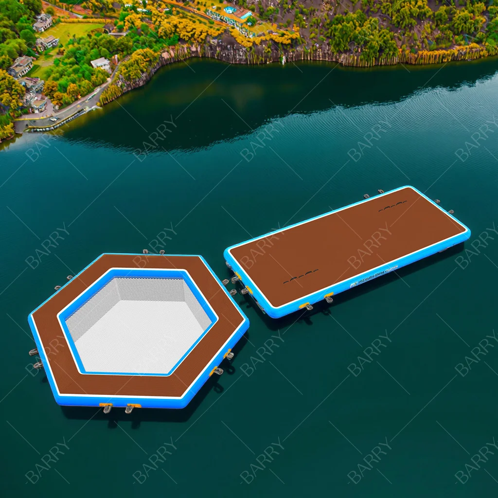 

Water Park Equipment Price List Inflatable Dock Water Pontoon Water Hammock for Lake