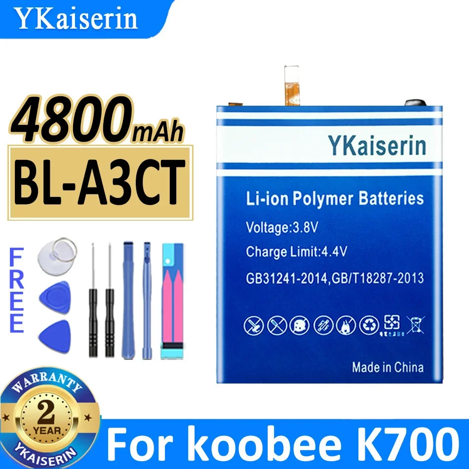 

4800mAh YKaiserin Battery For koobee K700 BL-A3CT Batteries