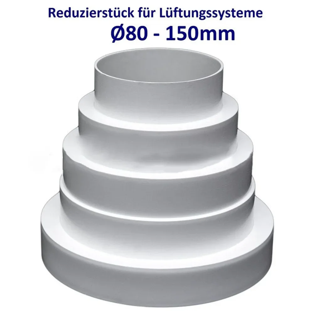 Cleverly Designed Plastic Duct Reducer Tailored for Effective Air Movement Between Tube Sizes of 80 and 150 mm