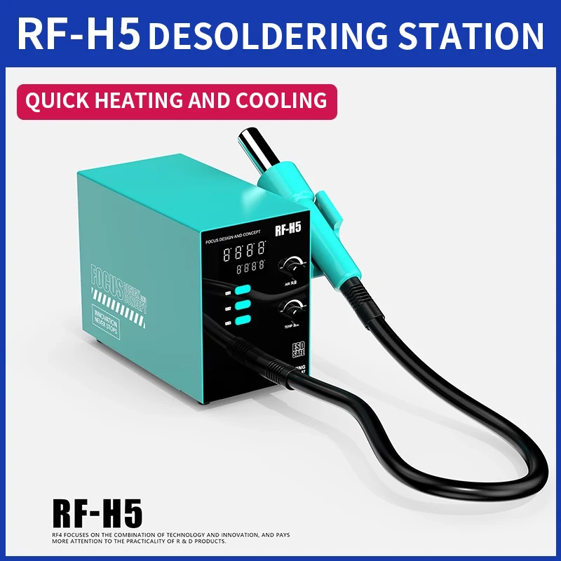

Turbine anti-static hot air desoldering station Air gun repair welding digital display high frequency BGA chip desoldering stati