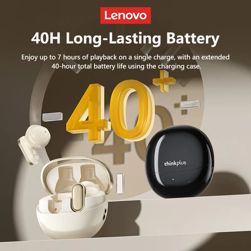 Imagen 2 del producto Original Lenovo LP19 PRO TWS actualización inalámbrica auriculares Bluetooth sonido HiFi música auriculares táctiles Larga modo de reposo auriculares para juegos nuevo