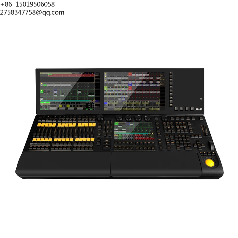 Dual Screen Professional DJ Concert Wedding Stage Lighting Console Grand Light Show for Linux System Dimmers