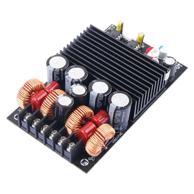 

DC19-50V 300W+300W 600W Bluetooth Power Amplifier Module TPA3255 Chip 2.0 Channel With Treble And Bass Adjustment