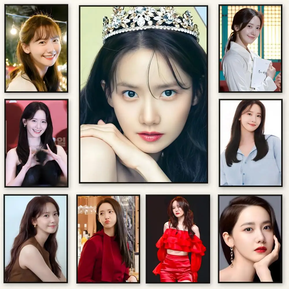 Singer I-Im Yoon-ah Poster Frameless Peel-and-Stick Removable Wall Art Print