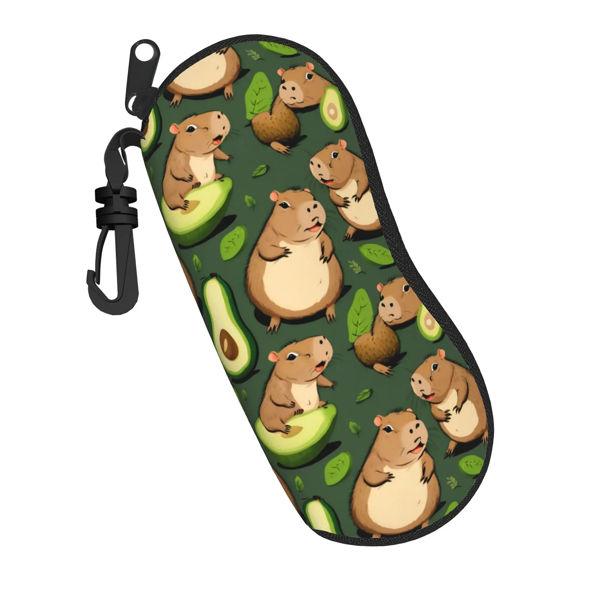 Harajuku Cartoon Glasses Case cute Capybara Accessories  Box  Sunglasses Storage Box Cartoon Eye Contacts Case