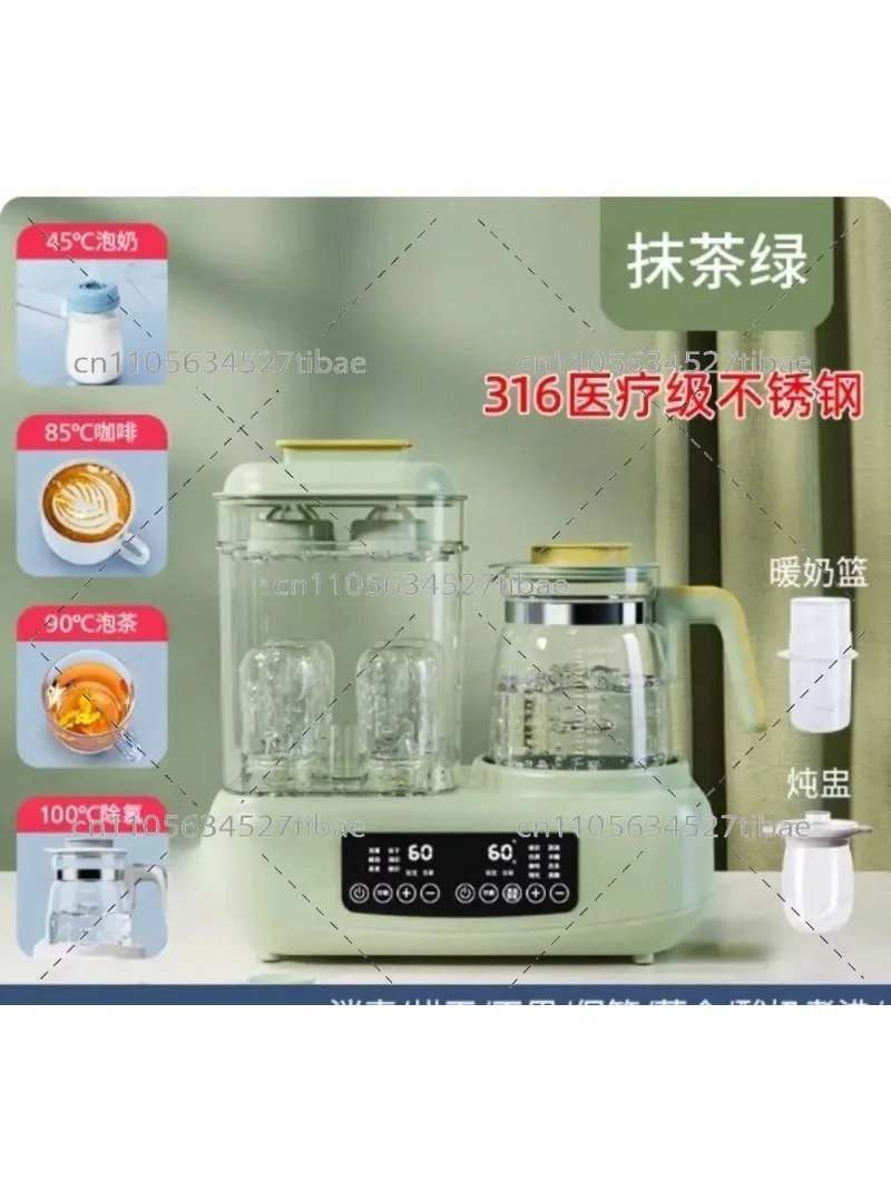 2-in-1 Baby Bottle Sterilizer And Dryer with Warmer Automatic Electric Steam Sterilizer for Infant Care BPA-Free