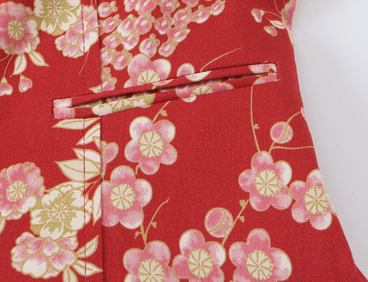 KLKXMYT Lässige, schicke Damenweste mit Blumenmuster, einreihig, modisches Oberteil, Sommer 2026, Kurzarm-Streetwear-Weste. – Detail 8