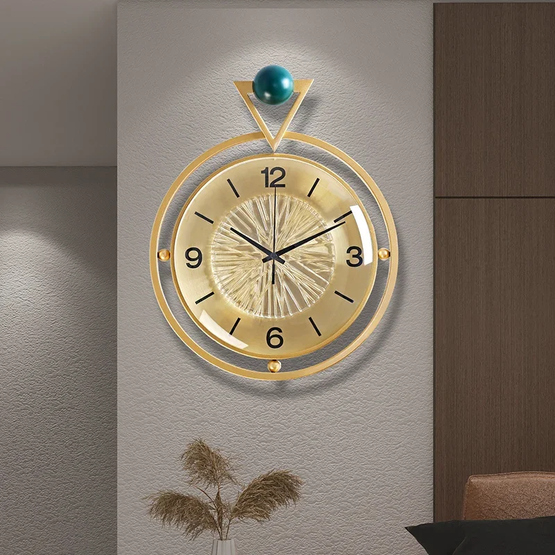 Simple Modern Aesthetic Wall Clock Light Luxury Designer Look Creative for Living Room Bedroom Contemporary Home Decor and Gift