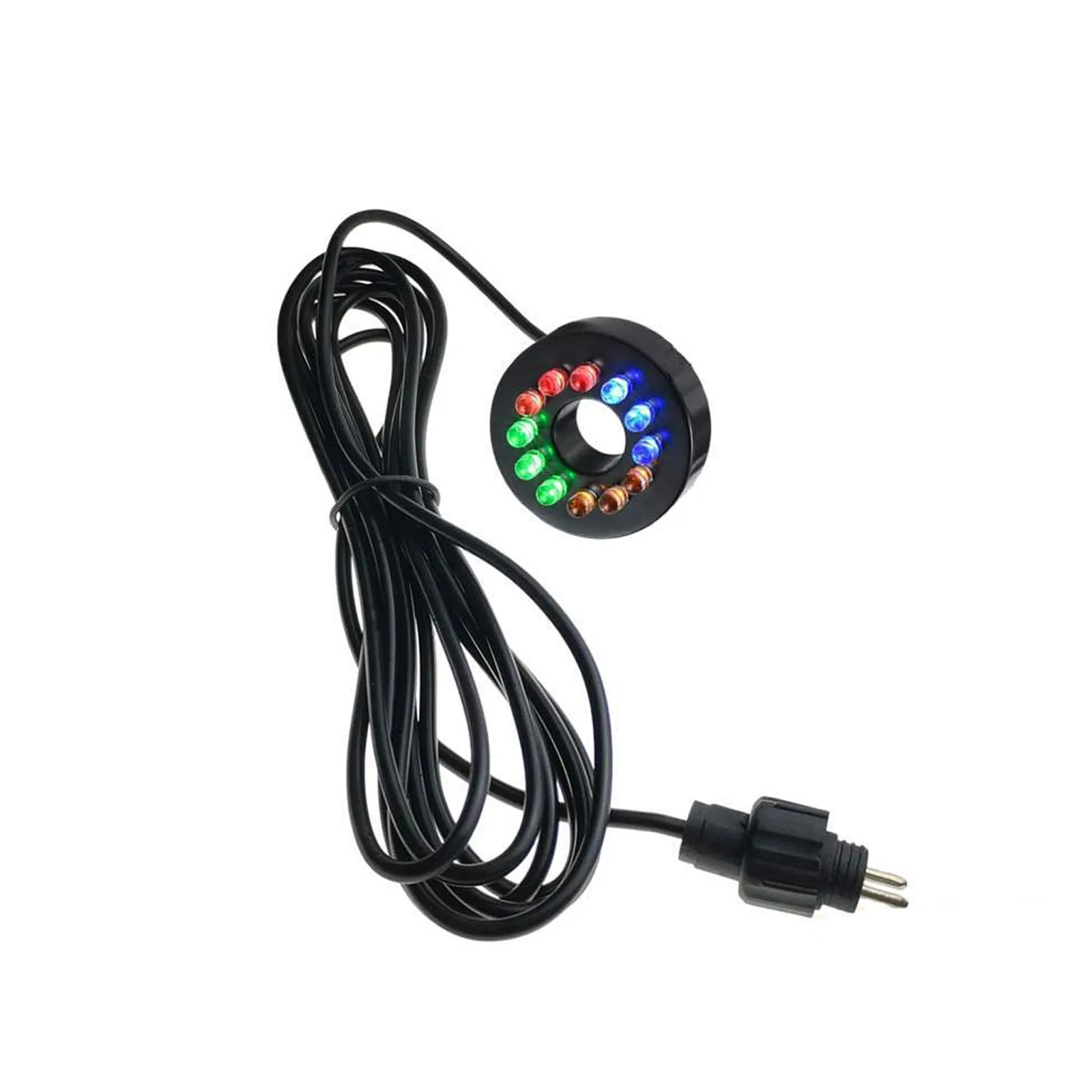 12V Unterwasser-Lichtring mit 12 LEDs für Pumpen, Tauchbrunnen, Teich, Garten – Detail 4