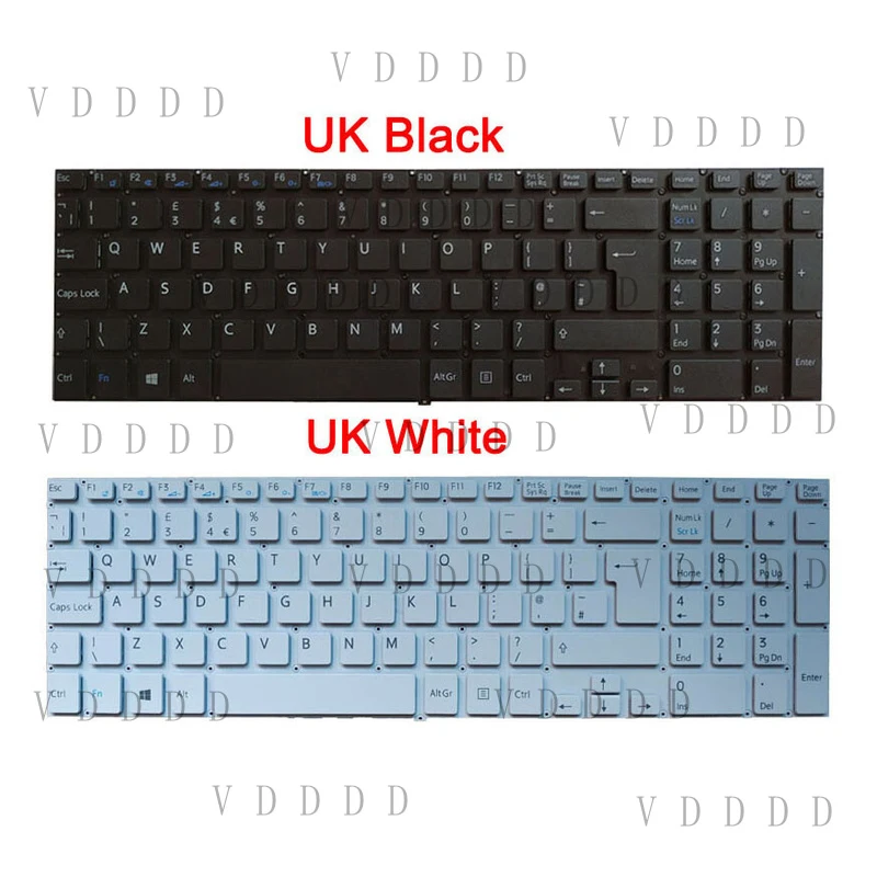 NUEVO teclado blanco para SONY Vaio Fit SVF152A29M SVF15A1M2ES SVF152a29u SVF152C29M (Reino Unido)