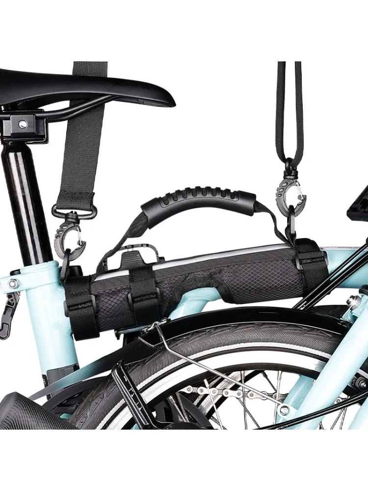 AliExpress NONE Durable Adjustable Folding Bike Shoulder Strap Portable Hand Carry Handle for Brompton Cycling Accessories