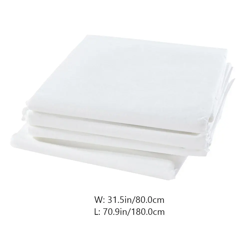 5pcs Bed Sheets Disposable Non-Woven Spa Cover For Beauty Salon Massage Table Disposable Bed Sheets Oil Resistant White