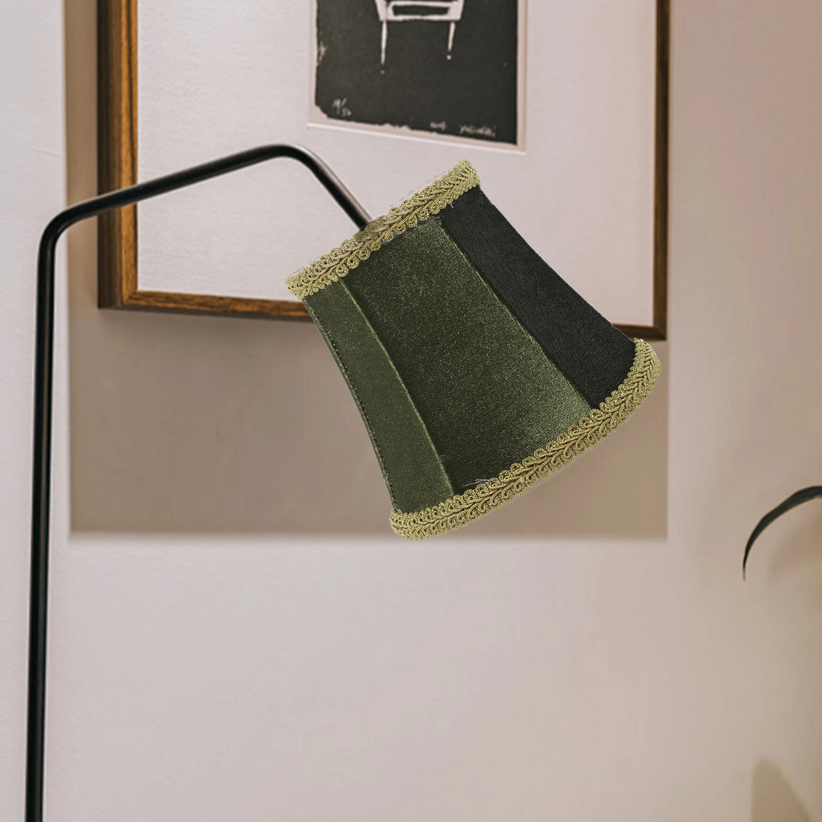 Lamp Shade Lampshade for Wall Desk Retro Style Metal Cloth Accessory Vintage Shades Barrel