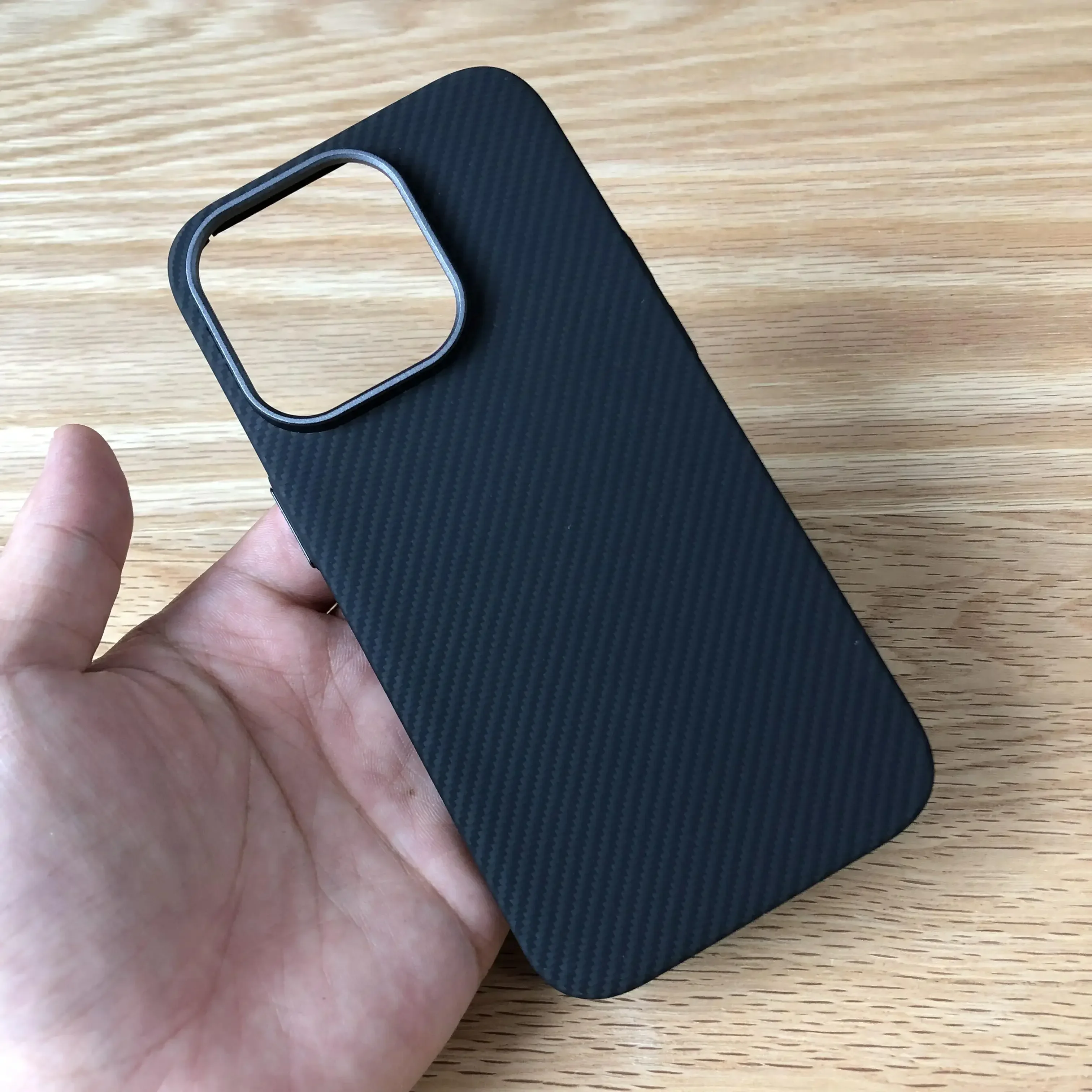 

HKFD balck case for Apple iPhone 14 Pro 14p ip14p ip14pro Kevlar Aramid Carbon Fiber lightweight Magnetic Wireless charging