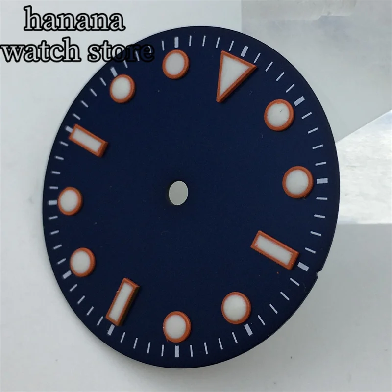 Bligger-発光インデックス付きの青いダイヤル,nh34,nh35,nh36,myyota8205,dg2813,3804動き,29mmに適しています