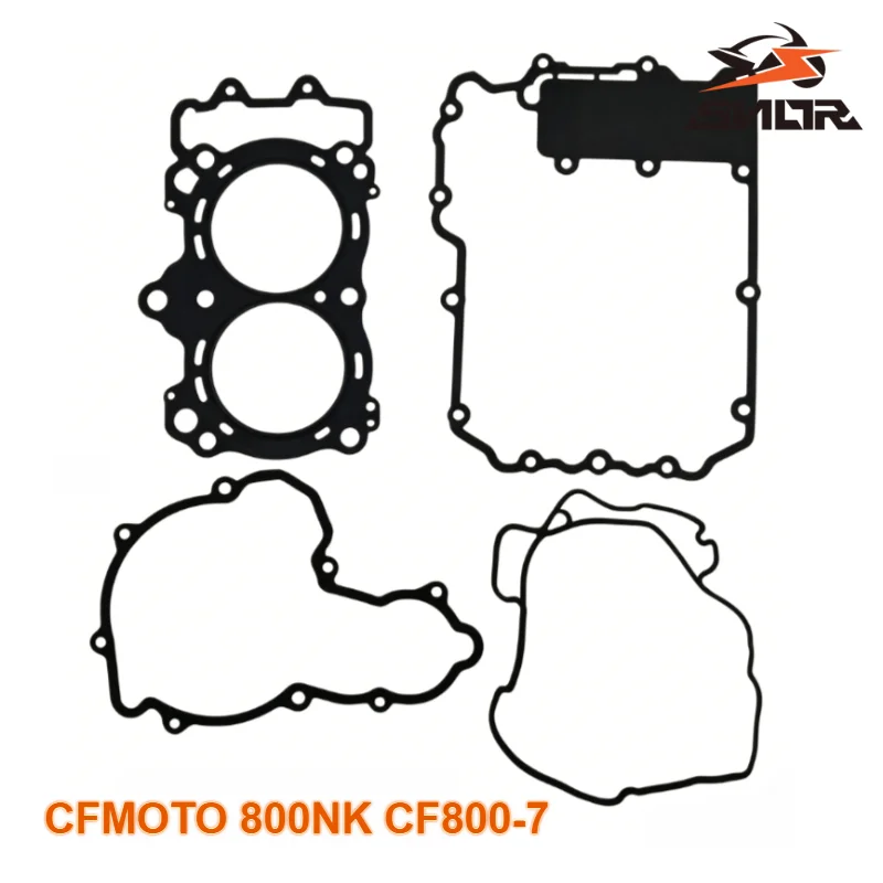 SNOR Complete Motorcycle Sealing Gasket Clutch Cover Cylinder Head Magnetic Motor Oil Pan Gasket Set For CFMOTO 800NK CF800-7