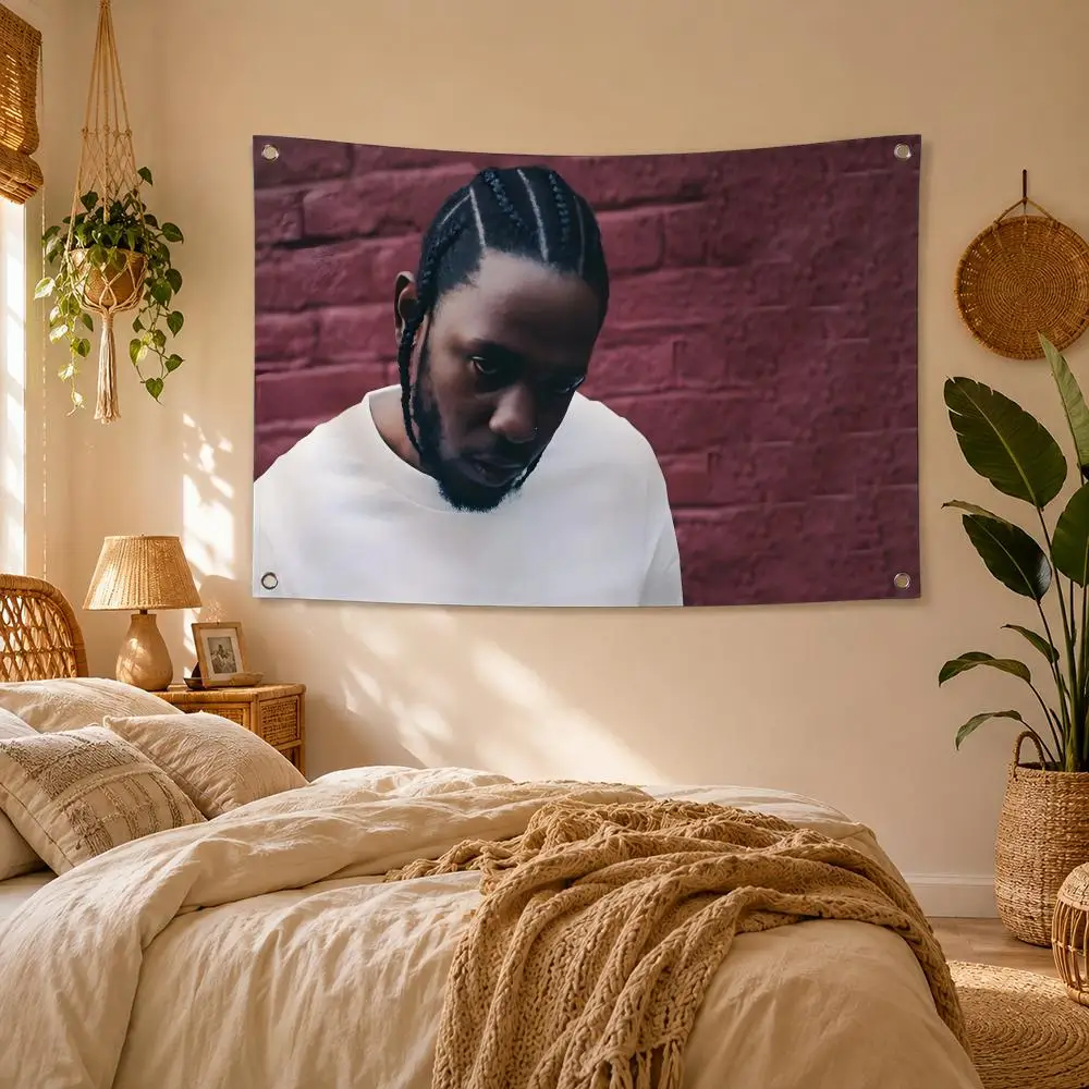 Singer K-Kendrick Lamar Flags Flag Soft Skin-friendly Durable Tapestry Outdoor Party Home Living Room Bedroom Decoration