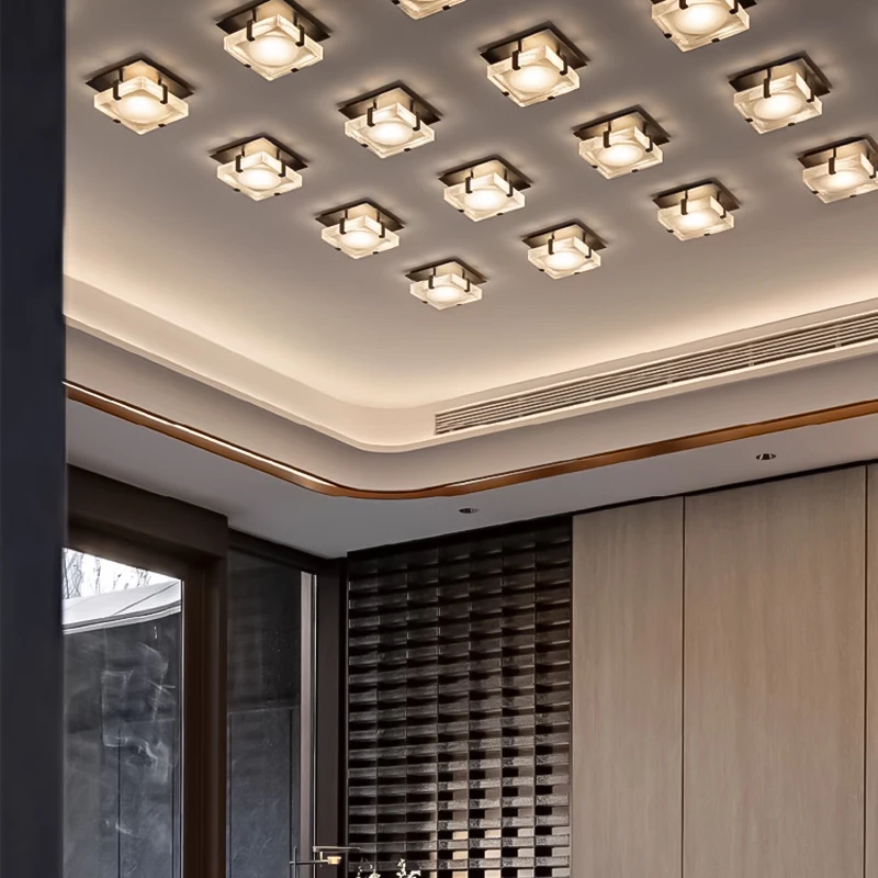 Ceiling Lights For Living Room Modern Hotel Living Room Luxury LobbyGlass Ceiling Lights For Dining Room  Bedroom Room Nordic