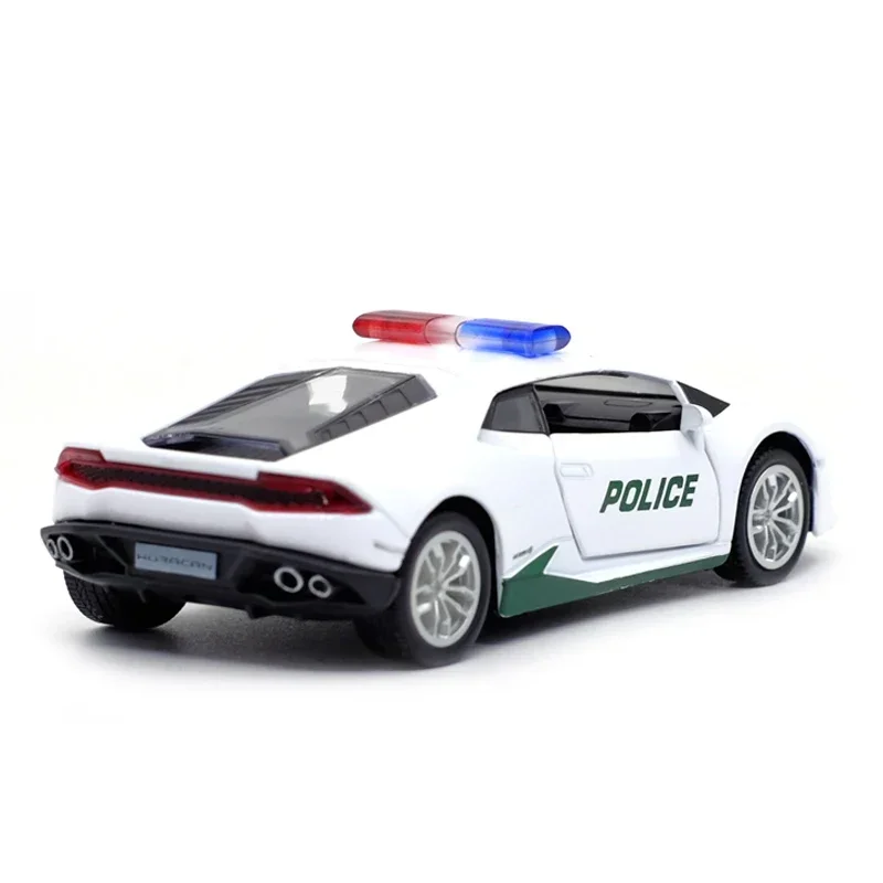 1:36 Lamborghini Huracan LP610-4 Naher Osten Polizei Legierung Diecast Auto Modell Spielzeug Mit Zurückziehen Für Geschenke Spielzeug Sammlung