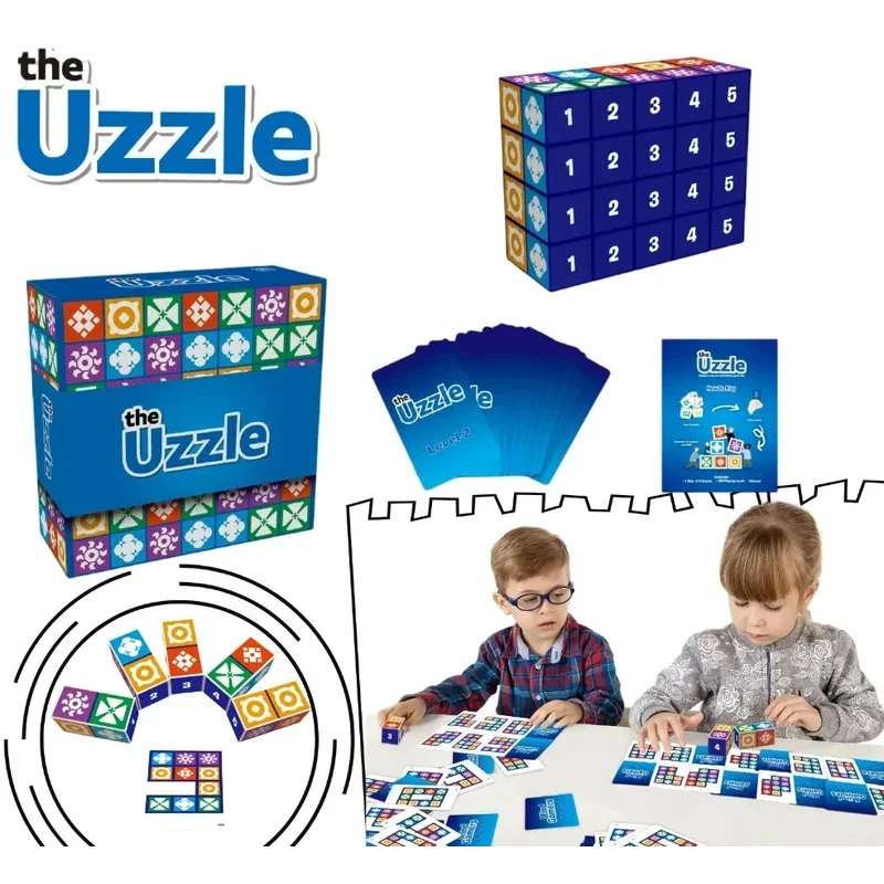 Explore la lógica espacial con el juego UZZLE PUZZLE: diversión familiar y aprendizaje interactivo