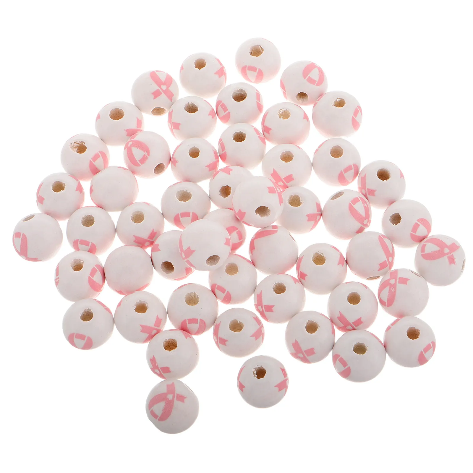 

50 Pcs Craft Beads for Jewelry Making Cute Aesthetic Bulk Crafts Bracelet with Holes Diy