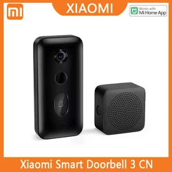 Xiaomi Smart Doorbell 3 CN Version 2K Ultra HD Night Vision Video Doorbell Long Battery AI Human Recognition For Mi home APP