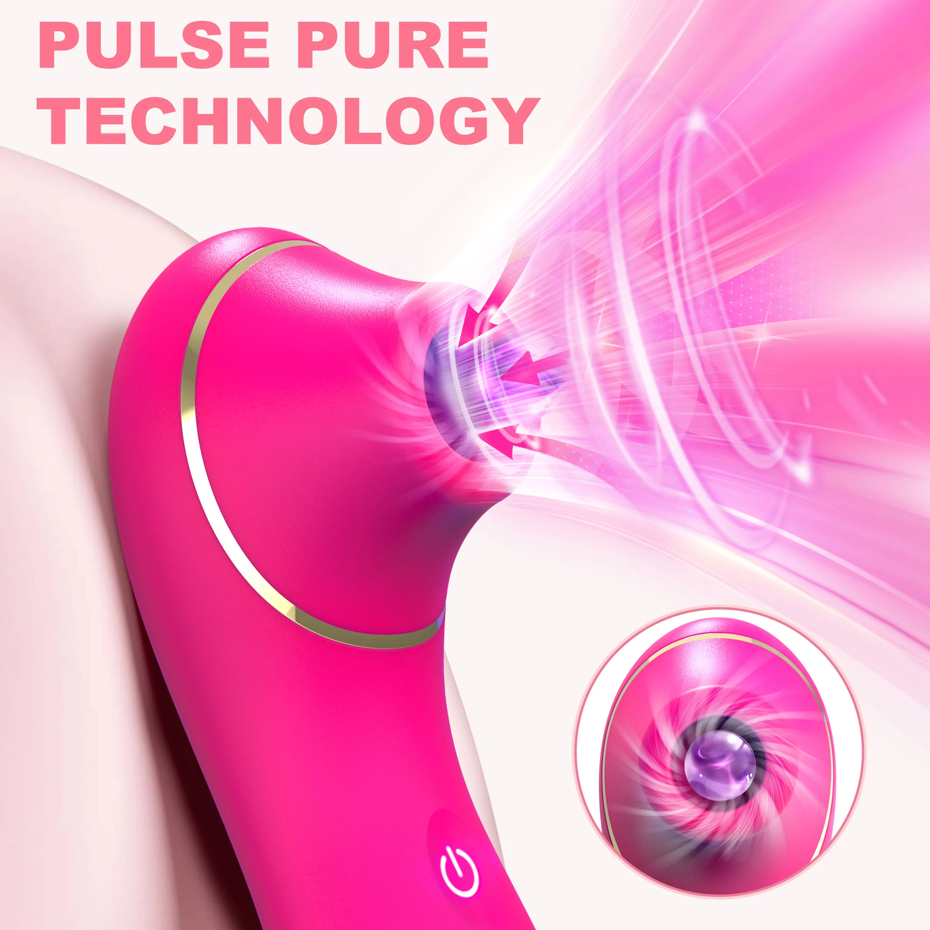 Mini Sucking Vibrator Dildo 5 Sucking Modes Pin Insert Rechargeable Strong Suction Massager women Sex Toys Adult Products