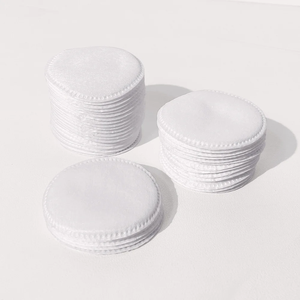 100-500PCS Disposable Soft Round Cotton Pads Multi-Use Tool for Nail Art Cleaning, Facial Makeup Removal & Daily Cosmetic Care