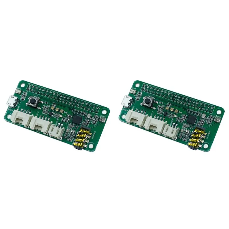 

FEDI-2X Respeaker 2-Mics Pi Hat для Raspberry Pi 4 Model B, голосовой модуль с двойным микрофонным массивом для Raspberry Pi Zero 3B