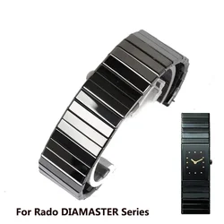 Ceramic WatchBand Replacement Rado DIAMASTER Series Black Watch Chain Men's  27mm 35mm Watch Strap