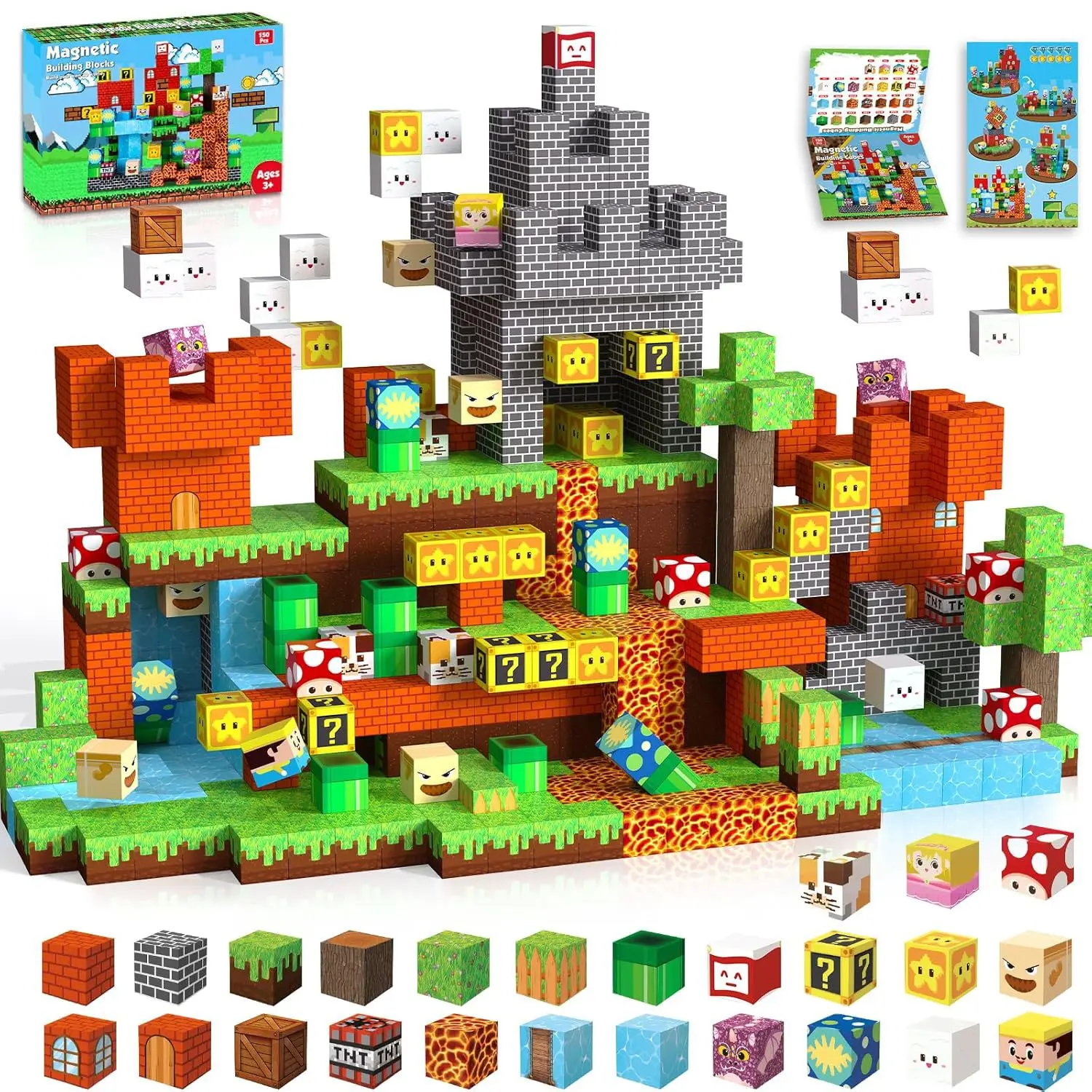 

New MALI Building Blocks 2cm Strong Magnet Magnetic Cubes Set Educational Construction Toy for Kids