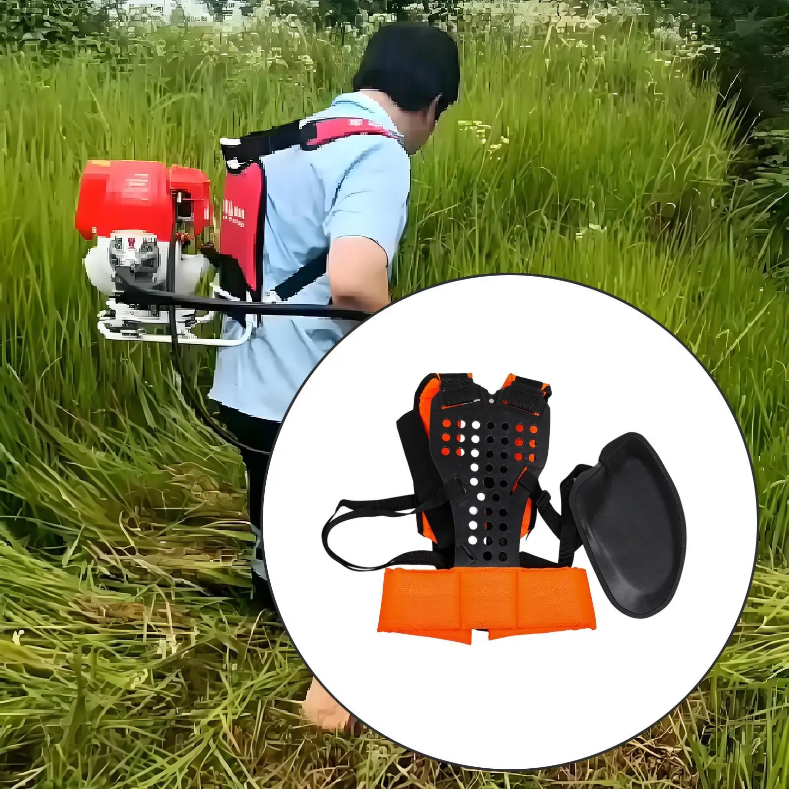 

Trimmer Harness Strap Easy to Use Comfortable Harness for Brush Cutter Garden String Trimmer Equipment