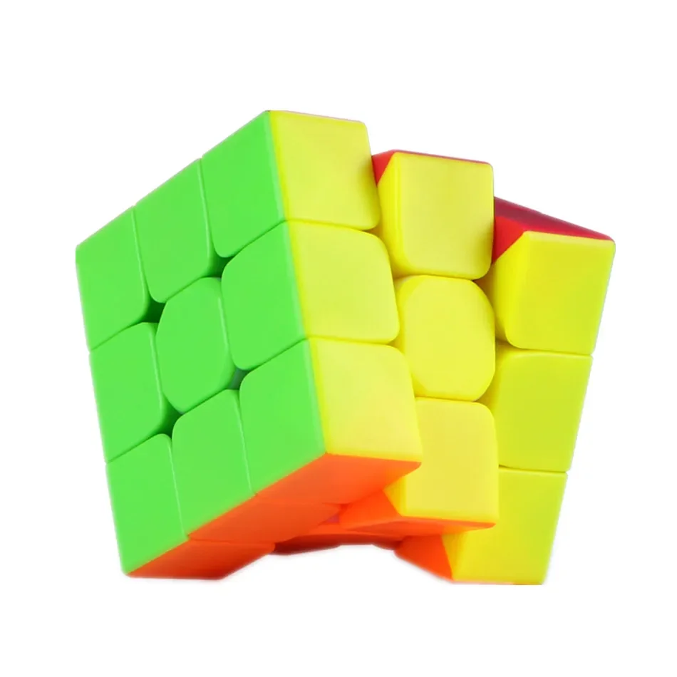 Qiyi Warrior S Magic Cube Colorful Stickerless Speed 3x3 Cube Antistress 3x3x3 Learning&Educational Puzzle Cubes Toys
