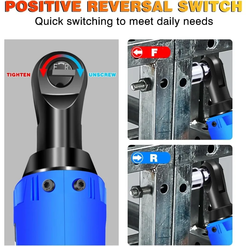 Imagem -05 - Cordless Electric Ratchet Wrench Grupo Power Ratchet Driver Kit de Ferramentas com Packs 1500mah Bateria 12v