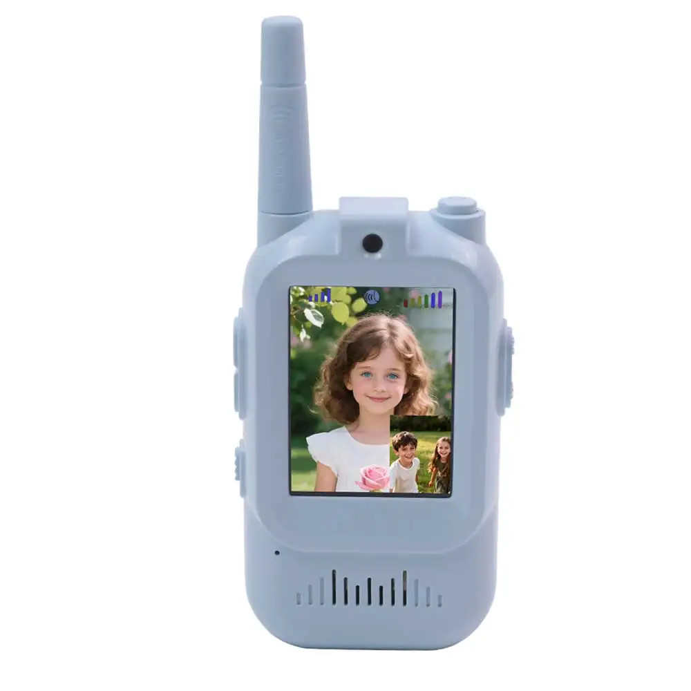 NEW Video Kids Walkie Talkie 2 Packs Rechargeable Children Indoor Outdoor Toys for Camping Travel Birthday NEW Year Gifts