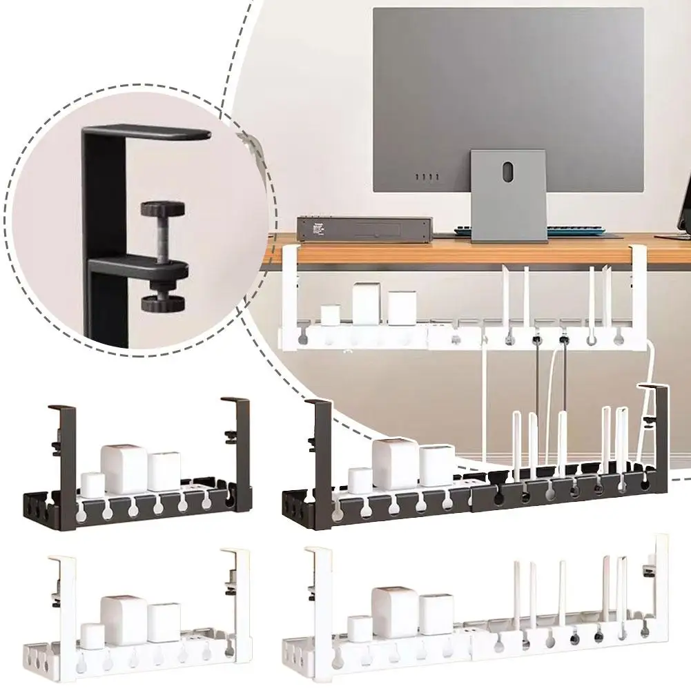 

Регулируемый выдвижной настольный органайзер для кабеля не требуется. Противоизносный прочный настольный органайзер для кабеля. Сортировка шнура питания.