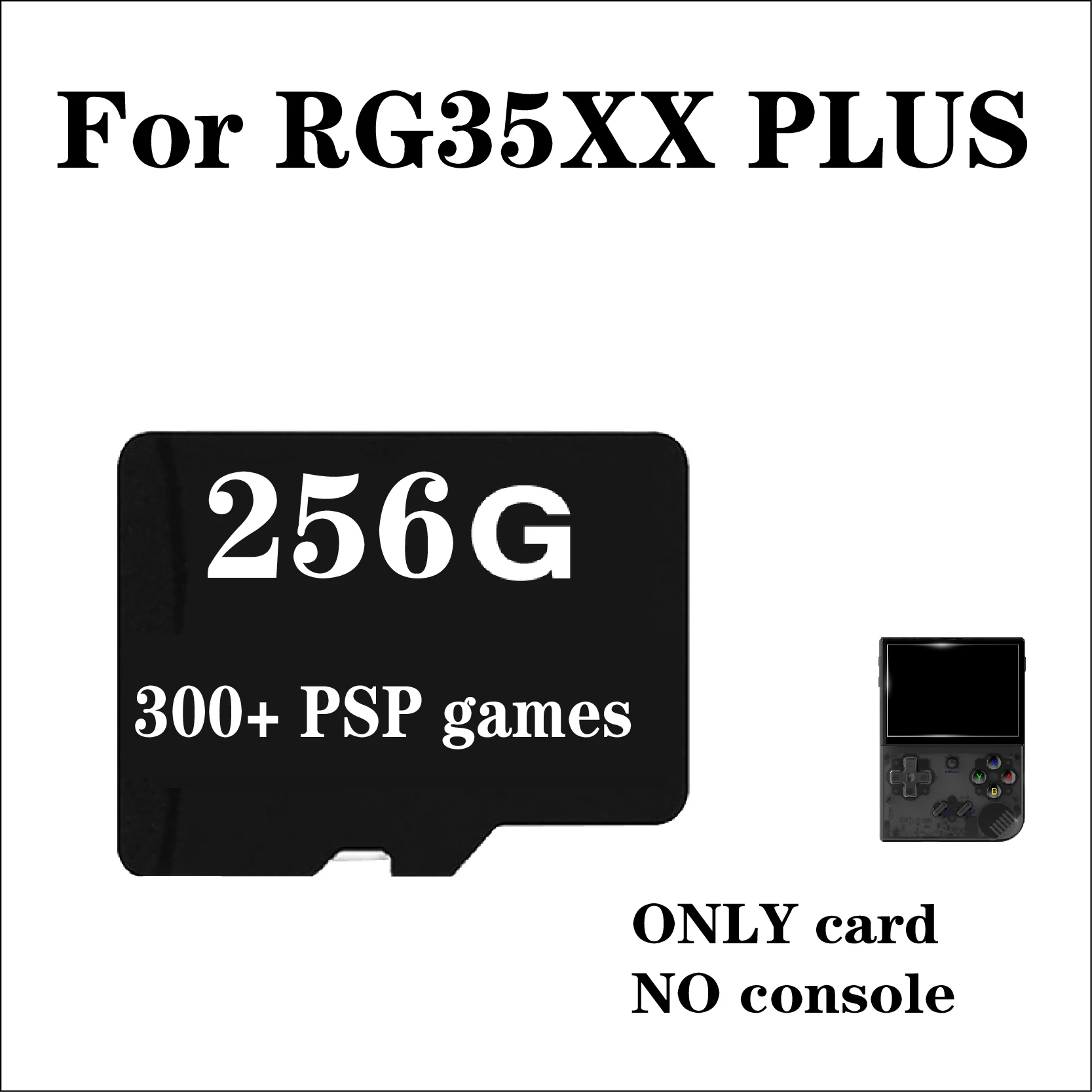 For ANBERNIC RG35XX PLUS Memory Card 256GB Retro Games TF Card Preloaded Games Video Game Console Pre-install 300+ PSP Games