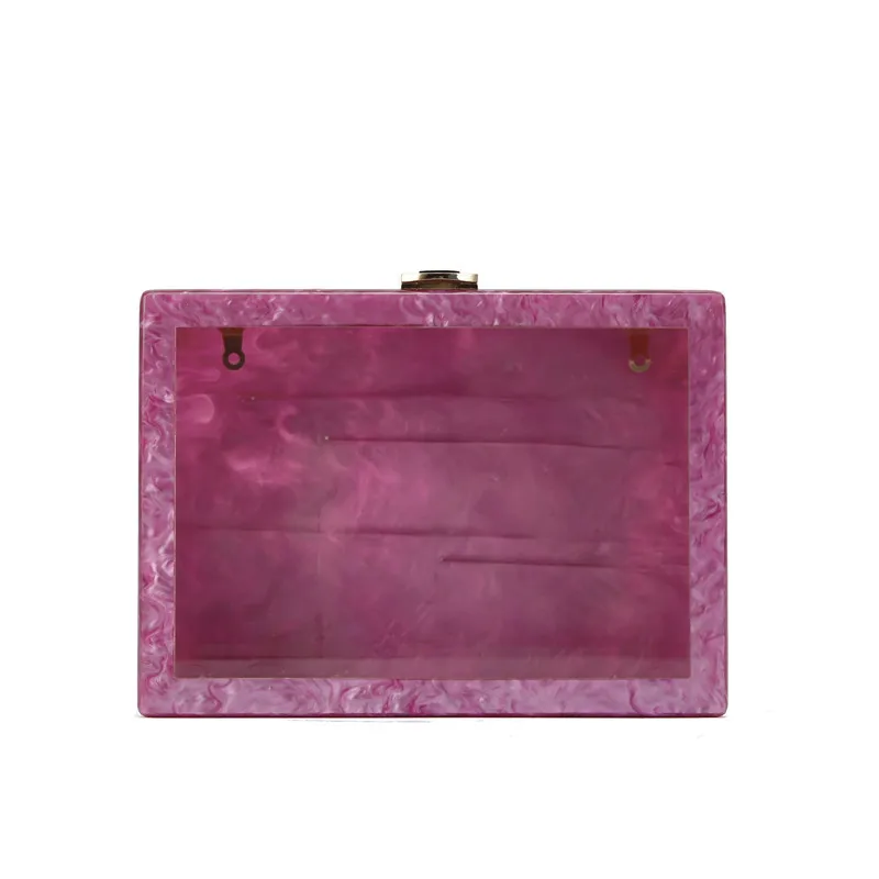 

Special Acrylic Dinner Banquet Hand Clutch Shoulder Crossbody Small Square Bag Trendy Fashion Hand Clutch Bag Borse Paglia Donna