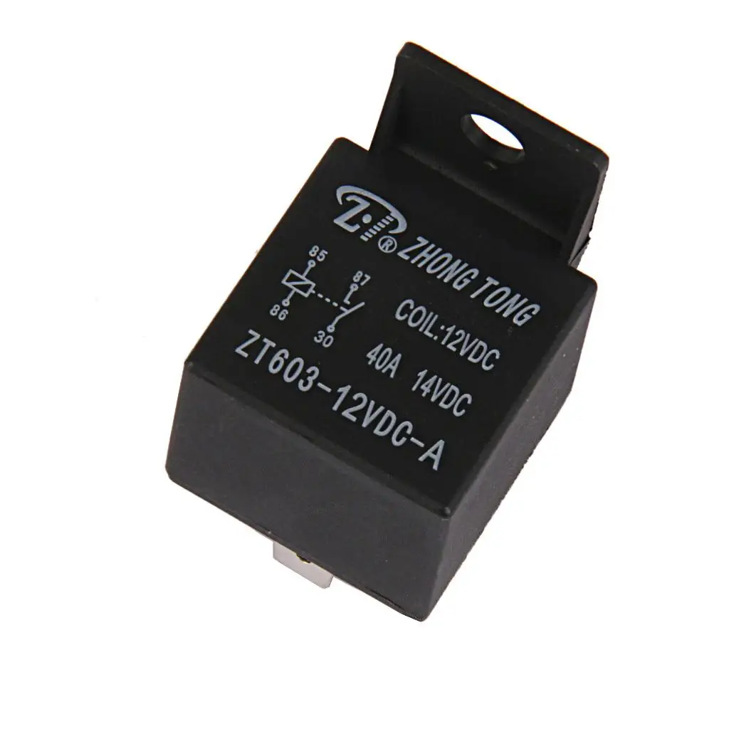 Automotive Relay SPST 12V 40A Metal General Purpose 4 Pin Power Relay for Car Domelight Trunk Release