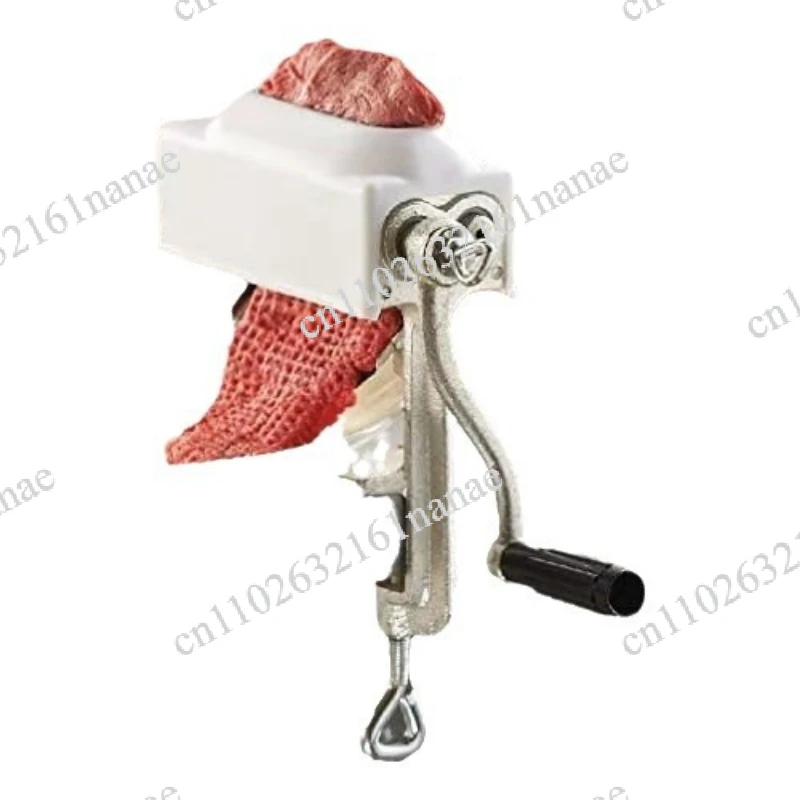 Manual Cast Iron Meat Tenderizer, Heavy Duty Steak Processing Tool for Kitchen