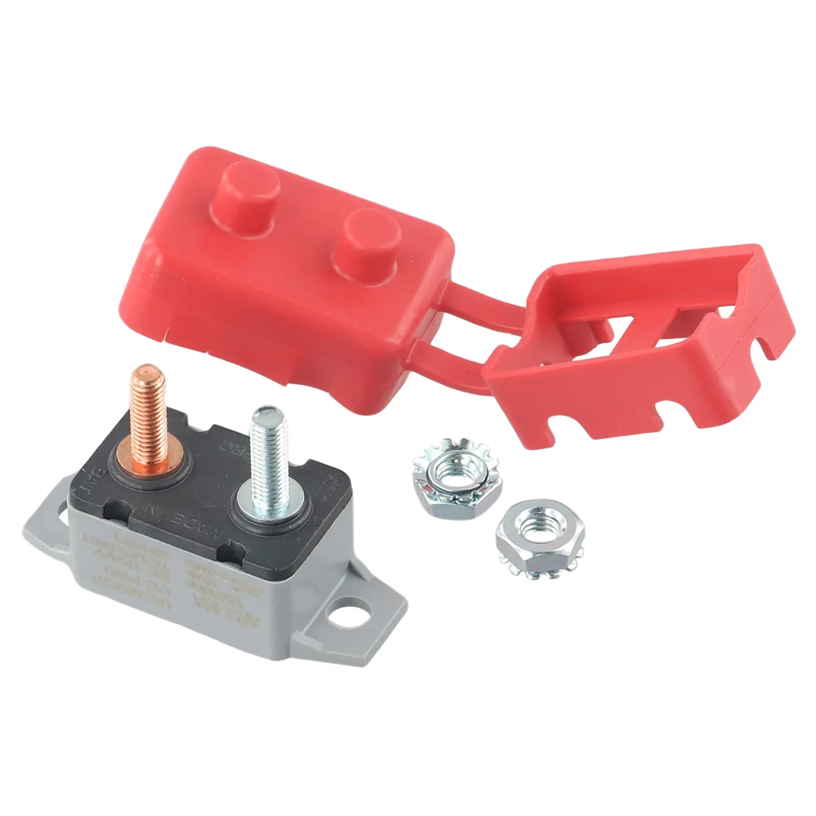 

5-50A Circuit Breaker Protector Cover Dual Battery Fuse Automatic Auto Reset Electric Repairing Tools Hardware Accessories