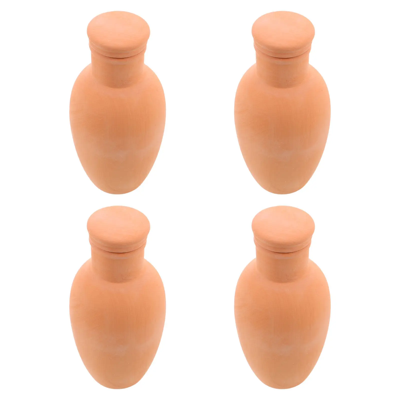 4Pcs Terracotta Stakes Self Device for Small Spaces Balcony Windowsill Office Auto System Plant