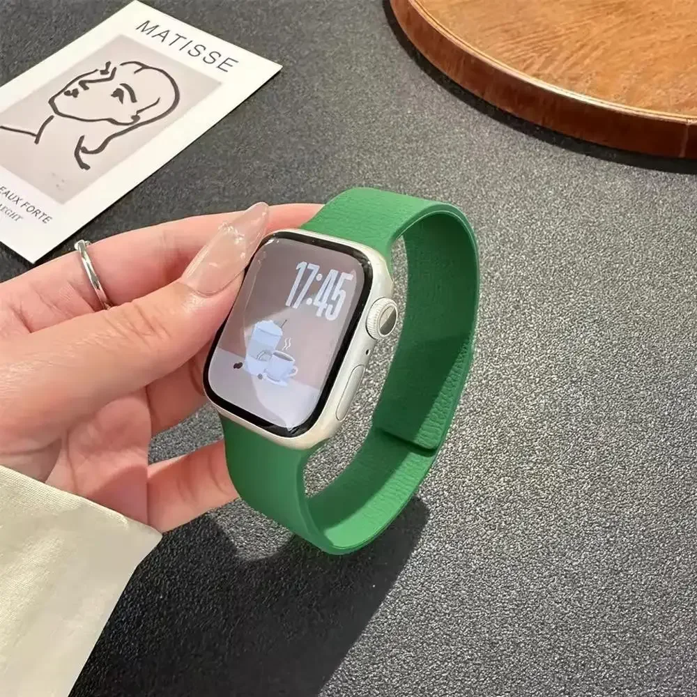 2/1 قطعة حزام مغناطيسي ل أبل العصابات Ultra2 40 مللي متر 44 مللي متر 46 مللي متر 45 مللي متر 49 مللي متر 42 مللي متر 38 41 مللي متر كوريا سوار iWatch 10 SE 9 8 7 6