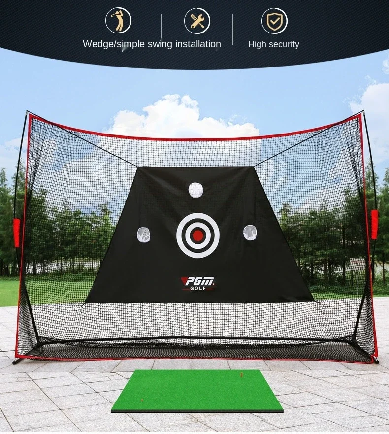 3m Big Golf Net Trainer Set Holder Shelf Indoor Outdoor Multi-function Swing Cutting Chipping Practice Accessories LXW023