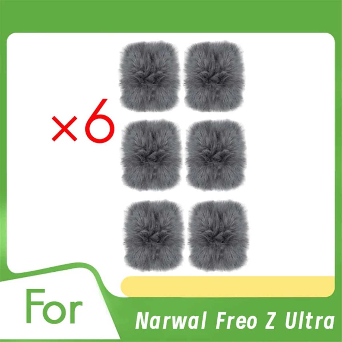 6 PCS Mop Baseboard Rag for Narwal Freo Z Ultra Robot Vacuum Cleaner Replacement Accessories Ultra Durable Accessories