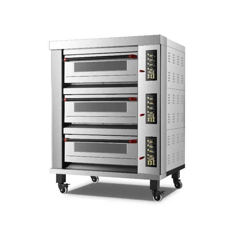 Commercial Stainless Steel Deck Electric Bread 4 Deck 20 Trays Bakery Oven
