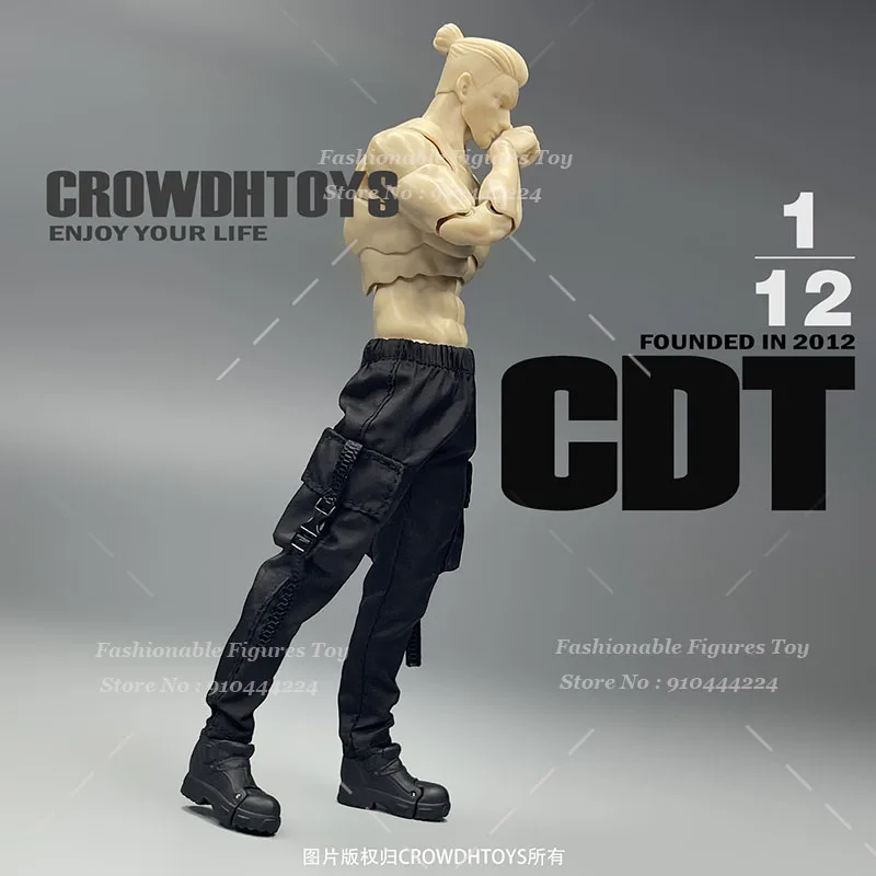 CROWDHTOYS 1/12 Uomini Soldato Pantaloni Alla Moda Multi Funzionale Cintura Da Battaglia Accessorio di Vestiti Per 6 Pollici Action Figure Modalità Bambole