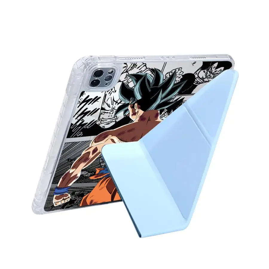 Y-Fold Holder Tablet Case For iPad Pro 2025 Pro 11th 10th 9th 8th 7th 12.9inch Mini 6 7 Air 4 5 M3 M2 1 2 M4 11inch Dragon Balls