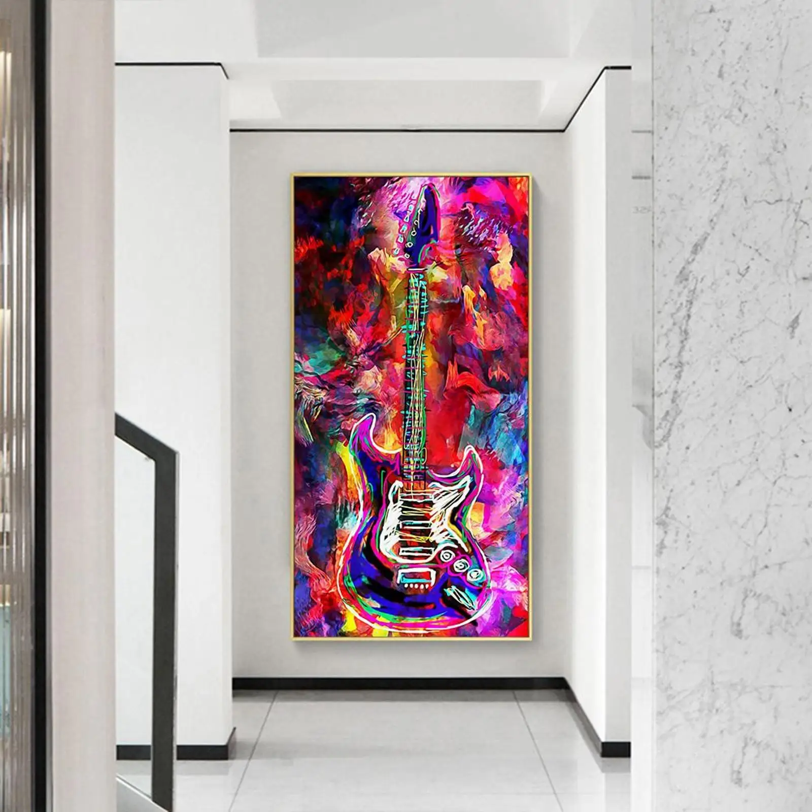 

Guitar Diamond Painting 5D Full Round Drill Cross Stitch Embroidery Home Decor