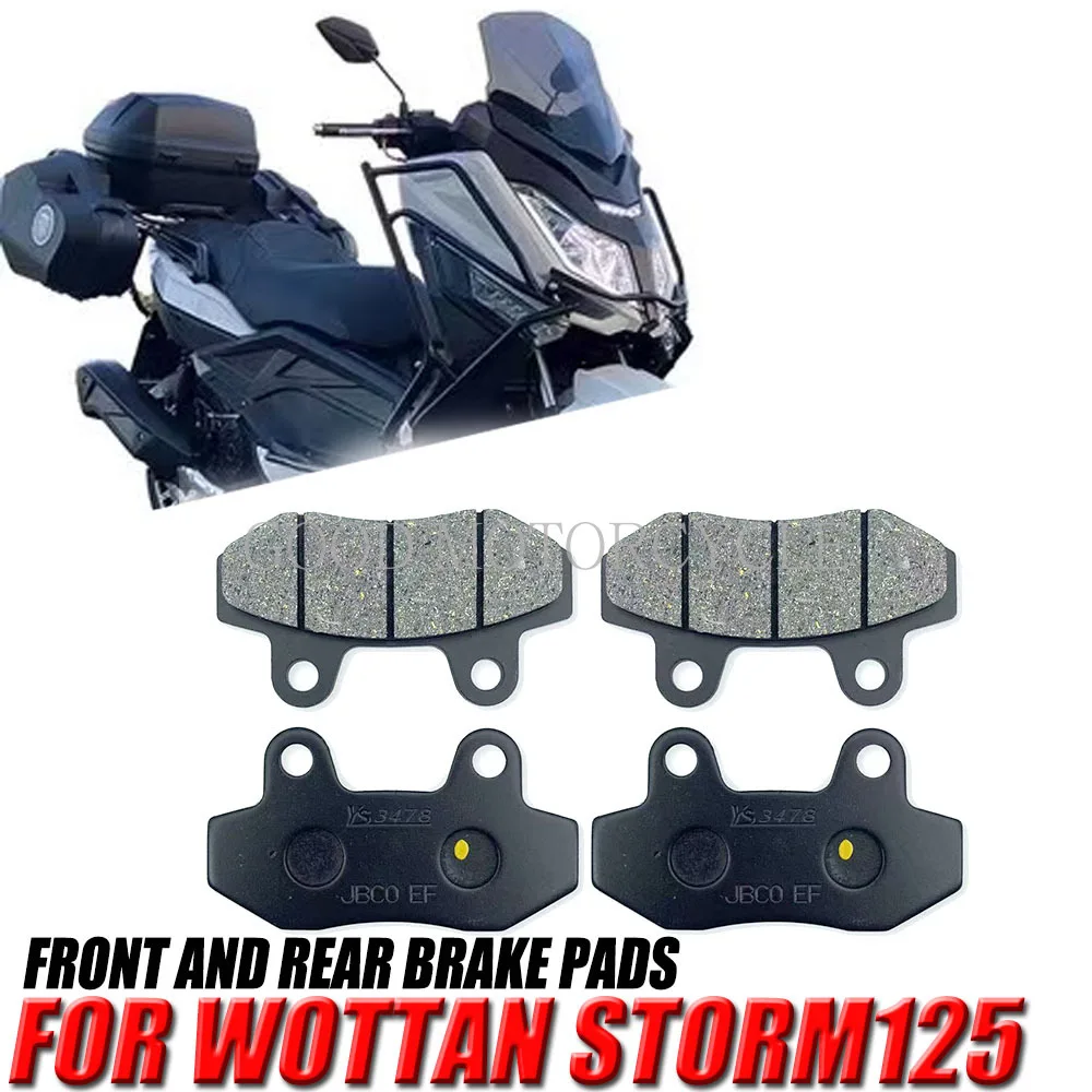 

Motorcycle Front And Rear Brake Pads Disc Brake Pads For Wottan Storm 125 Storm125 Front And Rear Brake Pads